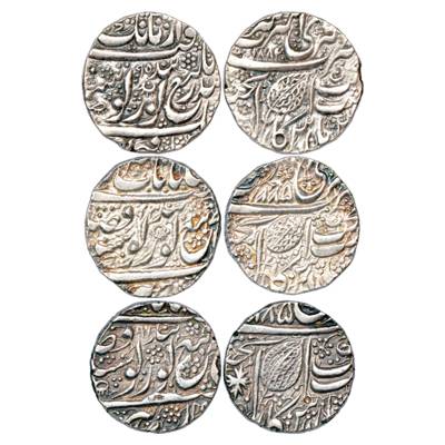 Sikh Empire, Ranjit Singh (1799-1835 AD), Silver Rupee (3), Amritsar Mint, 'Gobind Shahi' 