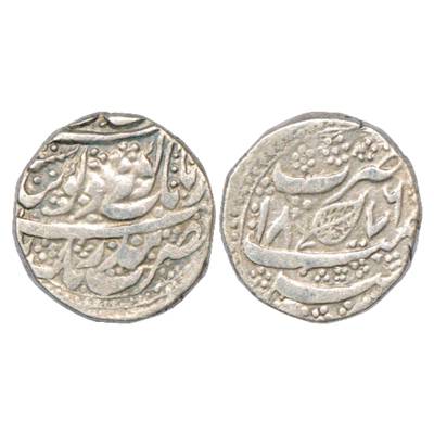 Sikh Empire, Silver Rupee, Kashmir Mint, 'Gobind Shahi' Couplet, Year of issue VS 1876, fi