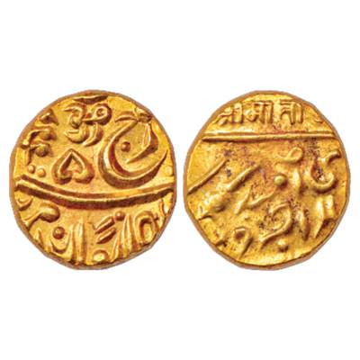 Jodhpur, Umaid Singh (1918-1947 AD), Gold Mohur, 10.98g, in the name of George V, Nagri wo