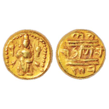 Vijayanagar Empire, Gold Varaha of Venkata Raya III (1630-1642 AD), Aravidu dynasty, 3.38g