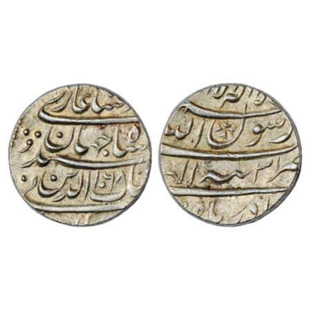 Shah Jahan (1628-1658 AD), Silver Rupee, Tatta Mint, Azar, AH 1068/RY 31, with Emperor's f