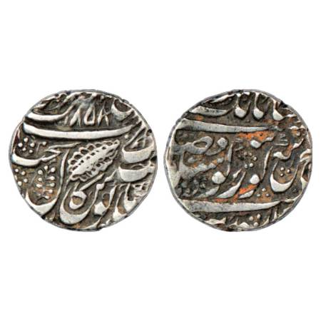 Sikh Empire, Ranjit Singh (1799-1839 AD), Silver Rupee, Amritsar Mint, 'Nanak Shahi' Coupl