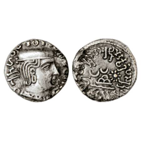 Western Kshatrapas, Kardamaka dynasty, Rudrasimha I as Mahakshatrapa (1st reign, 178-188 A
