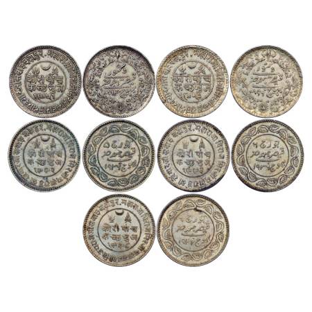 Kutch, Khengarji III (1876-1942 AD), Silver 5 Kori (5), 2x in the name of Victoria Empress