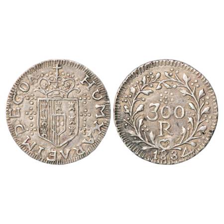 Portuguese India, Goa, D. Maria II (1834-1853 AD), Silver Pattern Xerafim (300 Reis), AD 1