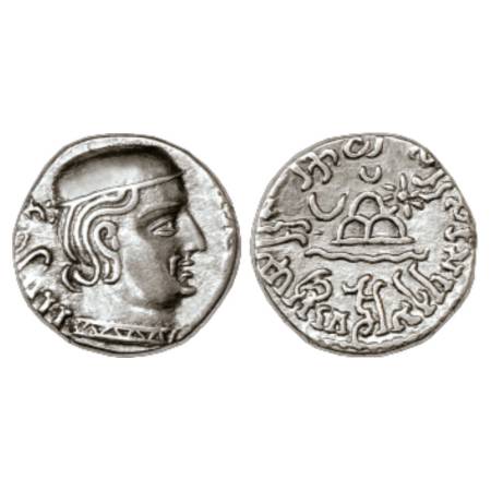 Western Kshatrapas, Kardamaka dynasty, Silver Rudrasena I as Mahakshatrapa, (199-222AD), S