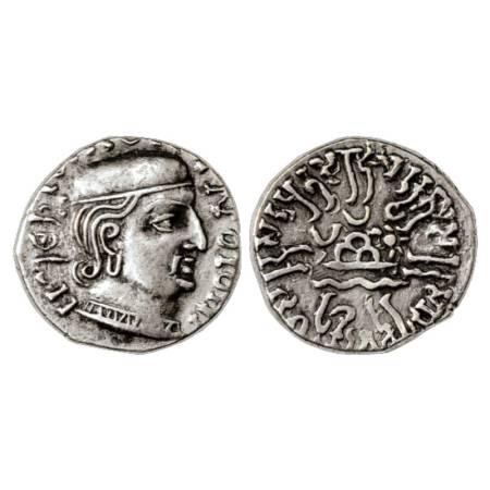 Western Kshatrapas, Kardamaka dynasty, Rudrasena I as Mahakshatrapa (199-222 AD), Silver D