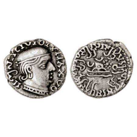Western Kshatrapas, Kardamaka dynasty, Rudrasena I as Mahakshatrapa (199-222 AD), Silver D