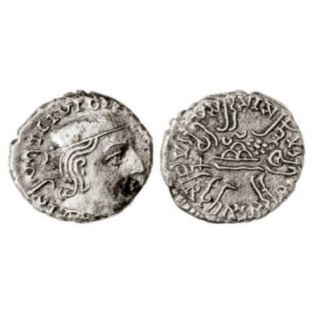 Western Kshatrapas, Kardamaka dynasty, Rudrasena I as Mahakshatrapa (199-222 AD), Silver D