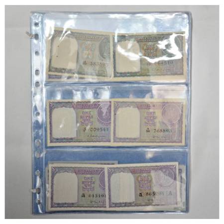 Republic of India, 1 Rupee, 56 different notes. Uncirculated, Scarce.