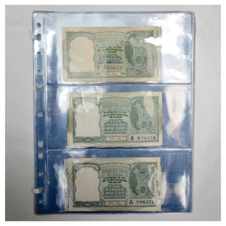 Republic of India, 5 Rupees, Set of 41 different notes, up to 2009. (41 Notes) Uncirculate
