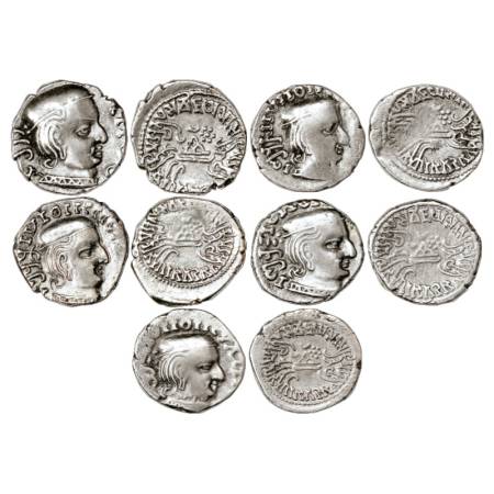 Western Kshatrapas, Kardamaka dynasty, Vijayasena as Mahakshatrapa (239-251AD), Silver Dra