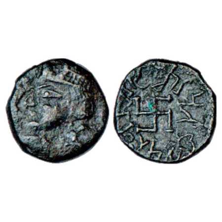 Paratarajas of Baluchistan and NW Sindh, Copper Drachm of Koziya, son of Kozana, early typ