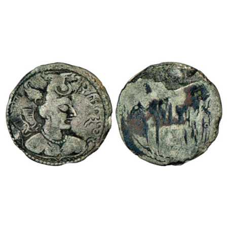 Hephthalites, Nezak Huns, Billon Drachm of 'Napki Malek', Kabul valley Series (c. 500-600 