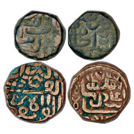 Sultans of Khandesh, Copper Fulus (2), (a) Nasir Shah (c. 1399-1437 AD), undated, G&G KH1,