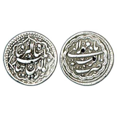 Jahangir (1605-1627 AD), Silver Rupee, Agra Mint, Mihr, AH 1020/RY 6, ornate design on obv