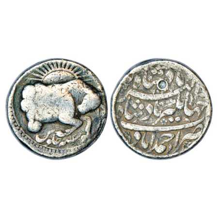 Jahangir (1605-1627 AD), Silver Zodiacal Rupees, 'Taurus' Sign, Ahmadabad Mint, AH 1027/ 1