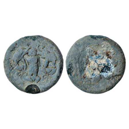 Satavahanas, Heavy Weight Lead Coin of 'Gajalakshmi' type, attributed to Siri Satakani (c.