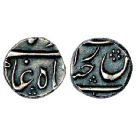 Muhammad Shah (1719-1748), Silver 1/16th Rupee, Farkhanda Bunyad Haidarabad Mint, unlisted