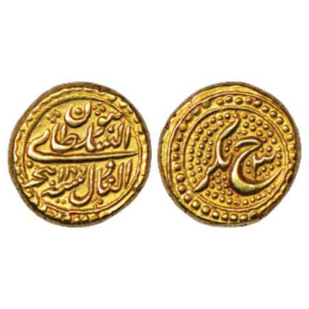 Mysore, Tipu Sultan (1787-1799 AD), Gold (Sultani), 3.44g, Nagar Mint, AH 1199/RY 3, full 