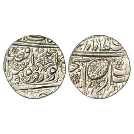 Sikh Empire, Sher Singh, Silver Rupee, Amritsar Mint, 'Nanak Shahi' couplet, VS 1885/1905 
