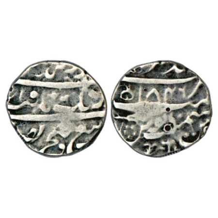 Sikh Empire, Silver Rupee, Anandghar Mint, 'Gobindshahi' couplet, VS 1846, 'Sadis' Persian