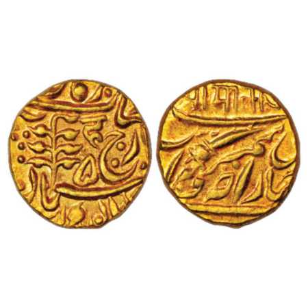 Jodhpur, Sumer Singh (1911-1918 AD), Gold Mohur, 11.00g, in the name of George V, Nagari w