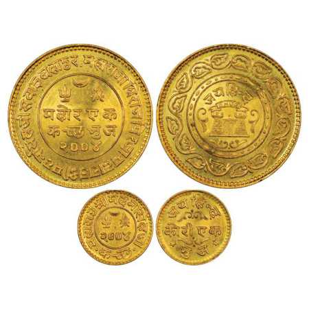 Kutch (2), Madan Singhji (1947-1948 AD), 'Jay Hind' Gold Mohur of 100 Koris, 18.73g and Ko