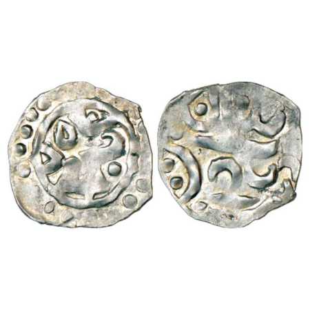 Ladakh, Silver Ja'u, in the name of Muhammad Shah, ND (1816-1842 AD). Obv: Dotted border. 