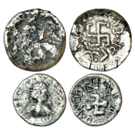 Paratarajas of Baluchistan and NW Sindh, Silver Drachm of Yolamira son of Bagareva, (a) la