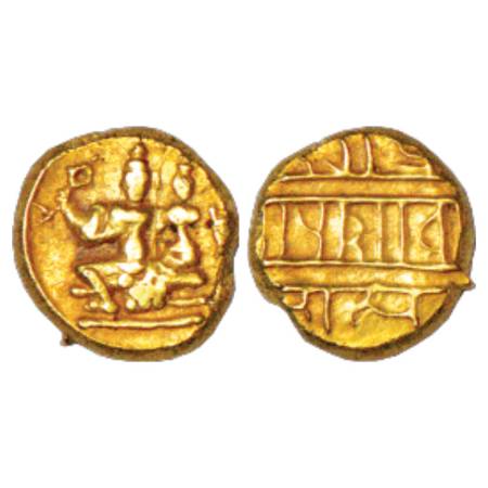 Vijayanagar Empire, Gold Hon of Sadasiva Raya (1542-1658 AD), Ganesh 'Karnataka' 9.103, 3.