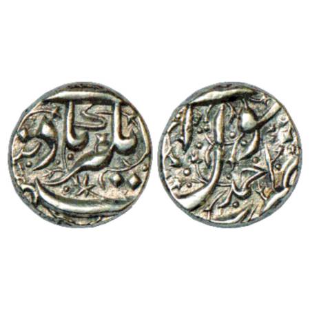 Jahangir (1605-1627 AD), Silver ½ Rupee, Ahmadnagar Mint, KM 134.1. Very Fine+, Very Rare.