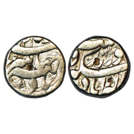 Jahangir (1605-1627 AD), Silver Rupee, Allahabad Mint, 'Hamisha' Couplet, AH 1035/RY 21, K
