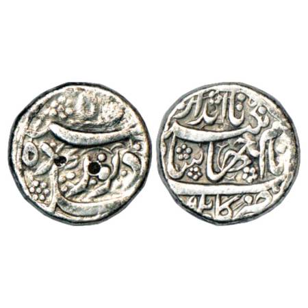 Jahangir (1605-1627 AD), Silver Rupee, Kabul Mint, 'Noor Dah' Couplet, RY 9, 11.22g. Obv: 