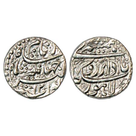 Jahangir (1605-1627 AD), Silver Rupee, Lahore Mint, 'Hamisha' Couplet, AH (1)027/RY 12, KM