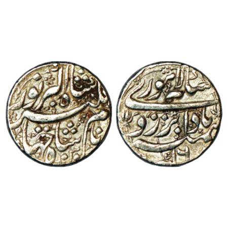 Jahangir (1605-1627 AD), Silver Rupee, Lahore Mint at top, 'Badabar' Couplet, AH 1030/RY 1