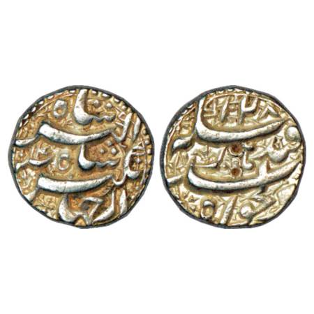Jahangir (1605-1627 AD), Silver Rupee, Qandhar Mint, AH 1028/RY 14, KM 142.2. Very Fine+, 