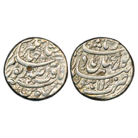 Jahangir with Noor Jahan, Silver Rupee, Lahore Mint, AH 1034/RY 20, KM 168.4. Very Fine, R