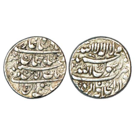 Shah Jahan (1628-1658 AD), Silver Rupee, Dar ul-Khilafat Agra Mint, AH 1038/RY Ahd, KM 222
