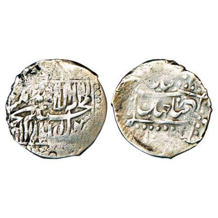 Shah Jahan (1628-1658 AD), Silver Mithqal, 4.21g. Without mint and date (minted at Balkh).