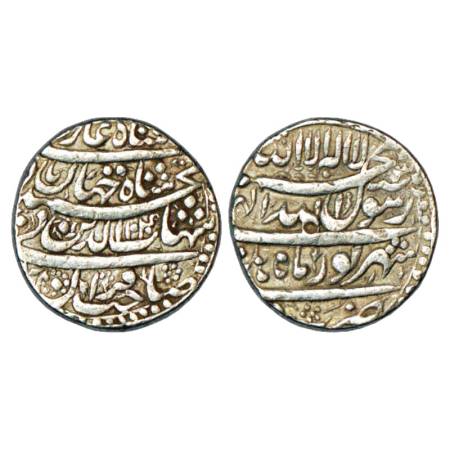 Shah Jahan (1628-1658 AD), Silver Rupee, Delhi Mint, Shahrewar, AH 1040/RY 3, with Emperor