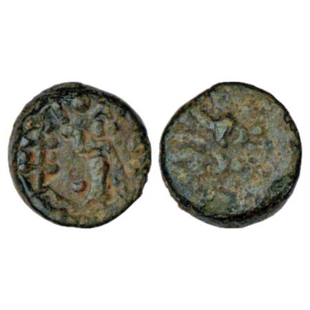 Mathura, Monarchical Coinage, Copper Coin of Brahmamitra (c. 100-50 BC), MAC 4502, 5.13g. 