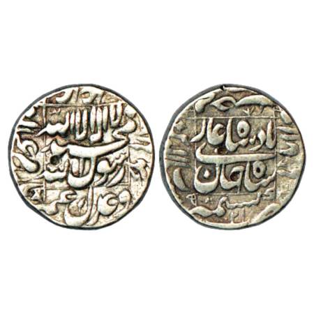 Shah Jahan (1628-1658 AD), Silver Rupee, Kashmir Mint in bottom quardant, RY 21, KM 235.14