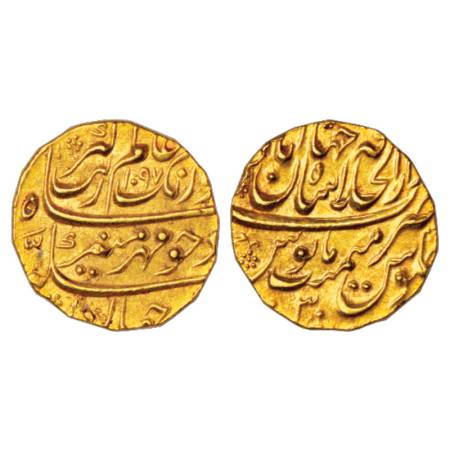 Aurangzeb (1658-1707 AD), Gold Mohur, 10.94g, Dar ul-Khilafat Shahjahanabad Mint, AH 1097/