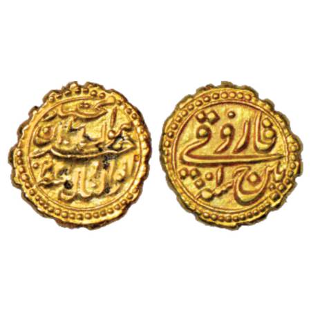 Mysore, Tipu Sultan (1787-1799 AD), Gold (Farooqi), 3.47g, Pattan Mint, AM 1220/RY 10 (Ret