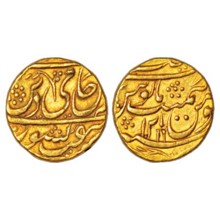 Rohilkhand, Zabita Khan (1770 - 1774 AD), Gold Mohur, 10.81g, Najibabad Mint, in the name 