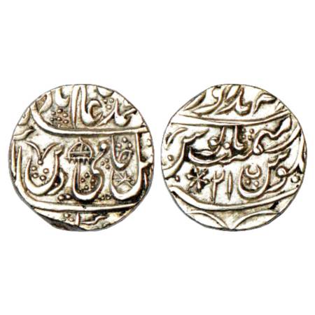 Bharatpur, Ranjit Singh (1777-1805 AD), Silver ½ Rupee, Mahendrapur (Deeg) Mint, in the na