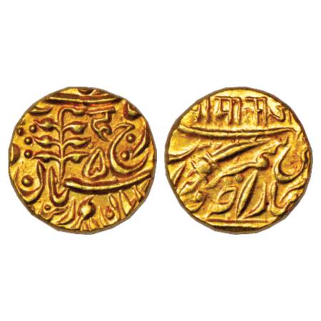 Jodhpur, Sumer Singh (1911-1918 AD), Gold Mohur, 10.97g, in the name of George V, Nagari w