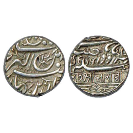 Kutch, Bharmalji I (1586-1632 AD), Silver Kori with the name of Mughal Emperor Jahangir, N