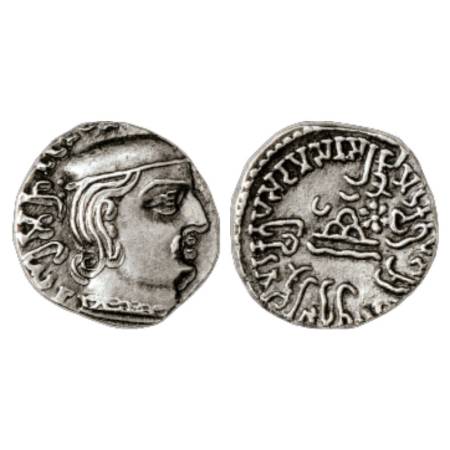 Western Kshatrapas, Kardamaka dynasty, Damasena as Mahakshatrapa (222-238 AD), Silver Drac